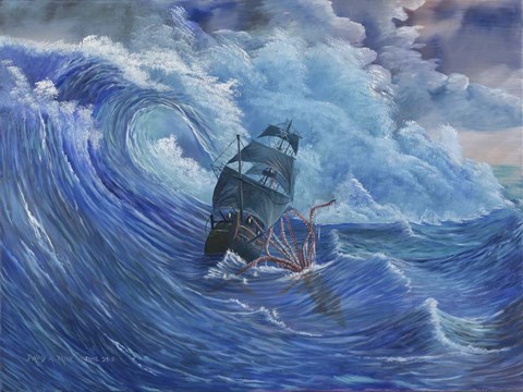 Framed Denizen From The Deep Print