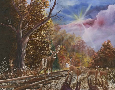 Framed Wrong Side Of The Tracks Print