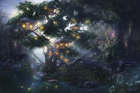 Framed Robinson Retreat Print