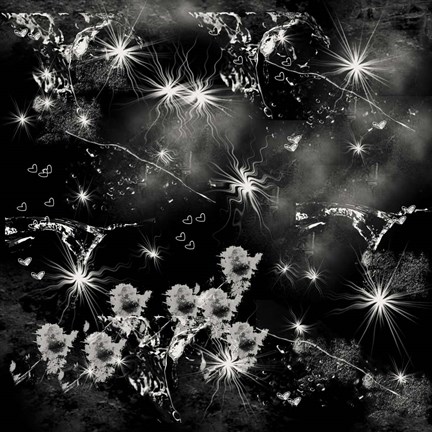 Framed Black Square Print