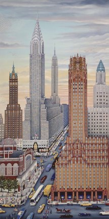 Framed Art Deco NY Print