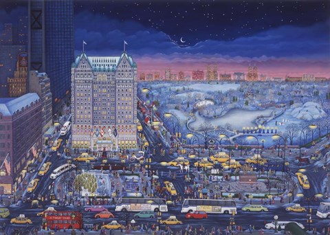 Framed Central Park Holiday Print