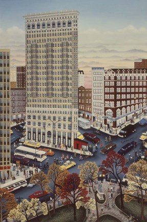 Framed Flatiron Autumn Print