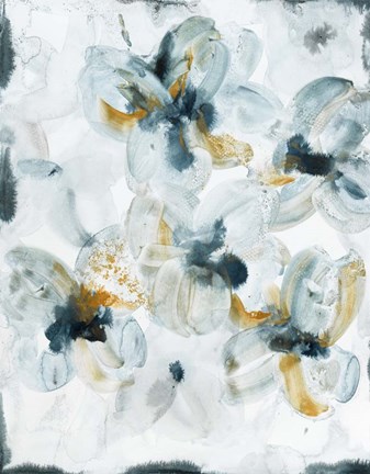 Framed Gilded Dogwood 2 Print