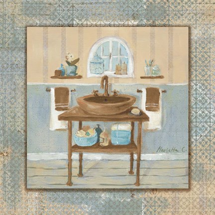 Framed Copper Sink Variation Print