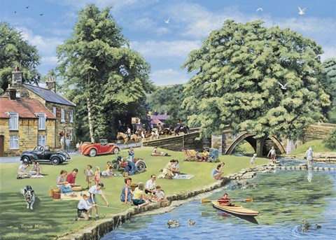 Framed Summer Picnics Print