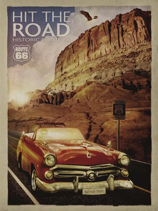 Framed Route66 Print