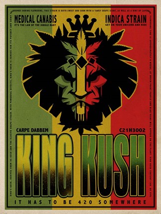 Framed King Kush Print