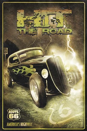 Framed Heavy Metal Hot Rod Print