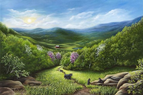 Framed Three Little Bears Print