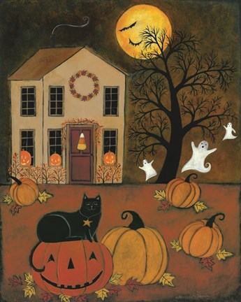 Framed Halloween Night Print