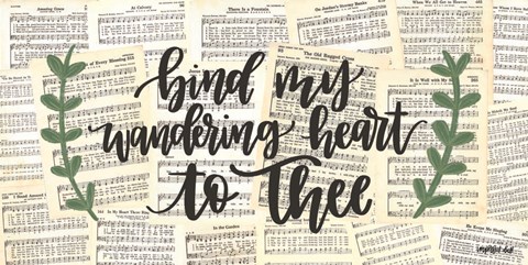 Framed Bind My Wandering Heart Print