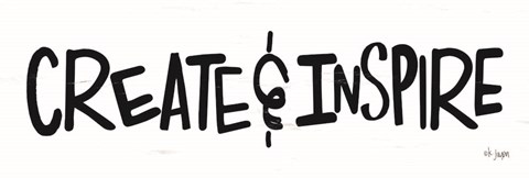 Framed Create &amp; Inspire Print