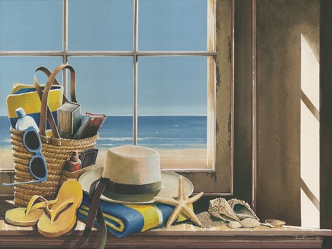 Framed Day at the Beach Print