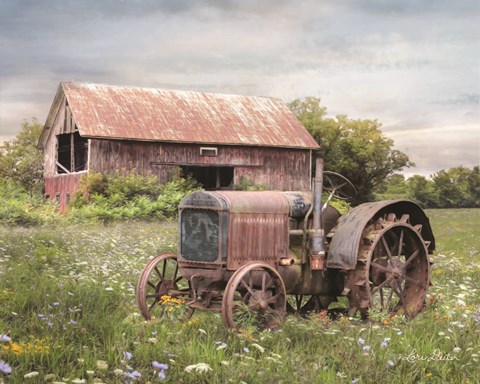 Framed Clayton Tractor Print