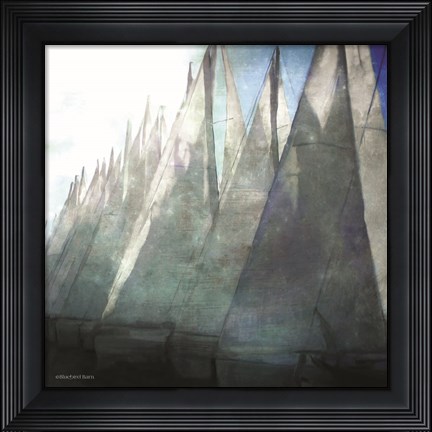 Framed Sailboat Marina II Print