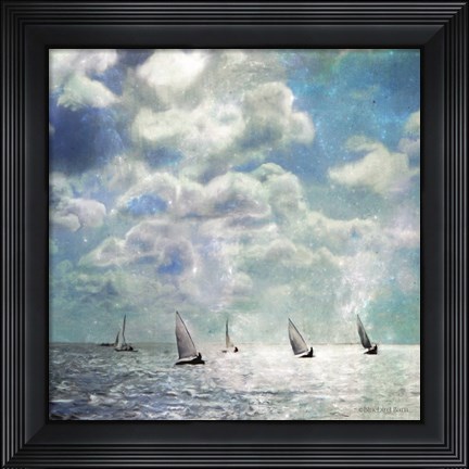 Framed Sailing White Waters Print