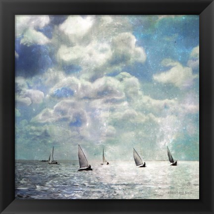 Framed Sailing White Waters Print