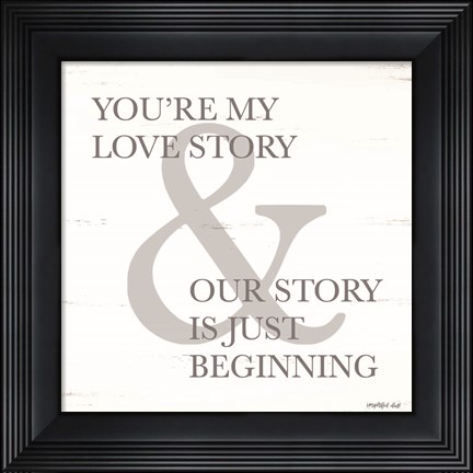 Framed Love Story Print