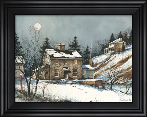 Framed February Evening Print