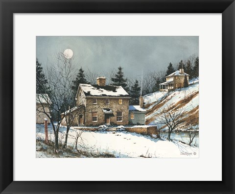 Framed February Evening Print