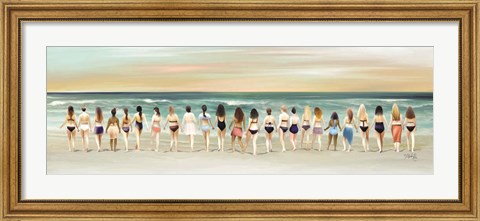 Framed Beach Babes Print
