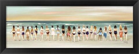 Framed Beach Babes Print