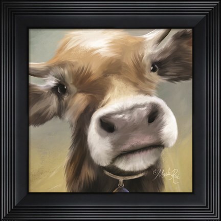 Framed Up Close Moomoo Print