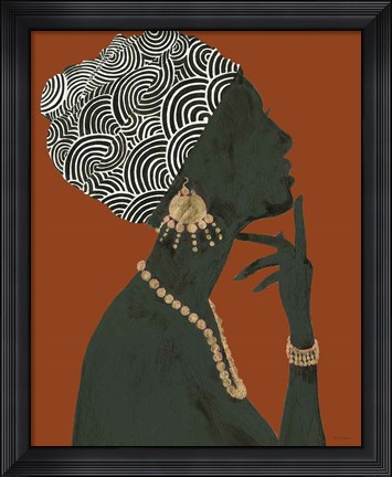 Framed Graceful Majesty I Spice Crop Print