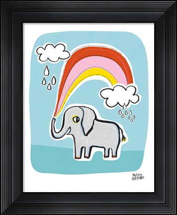 Framed Wild About You Elephant Print