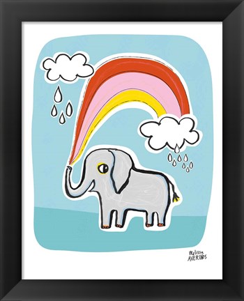 Framed Wild About You Elephant Print