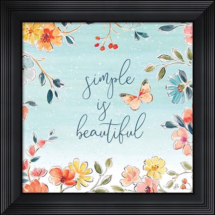 Framed Natures Bliss V Print
