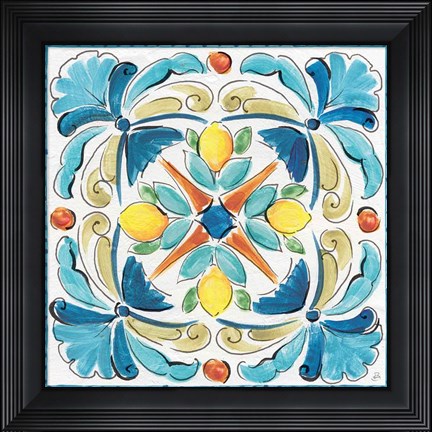 Framed Mediterranean Breeze XVII Print