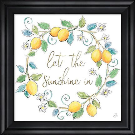Framed Mediterranean Breeze XII Print