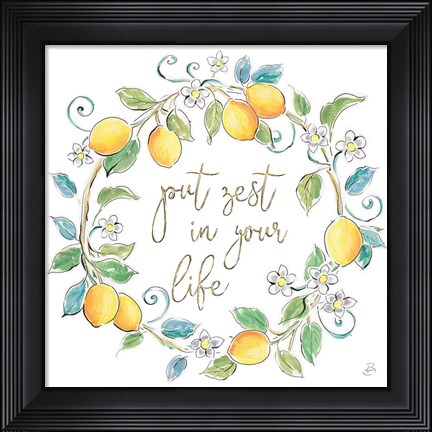Framed Mediterranean Breeze XI Print