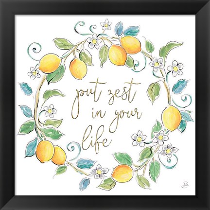 Framed Mediterranean Breeze XI Print