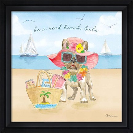 Framed Summer Paws IV Print