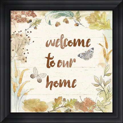 Framed Woodland Wreath VI Home Print