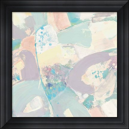 Framed White Rock II Pastel Print