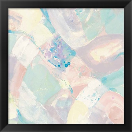 Framed White Rock I Pastel Print