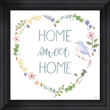 Framed Spring Sentiments VIII on White Print