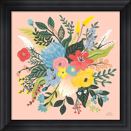 Framed Wild Garden VI Print