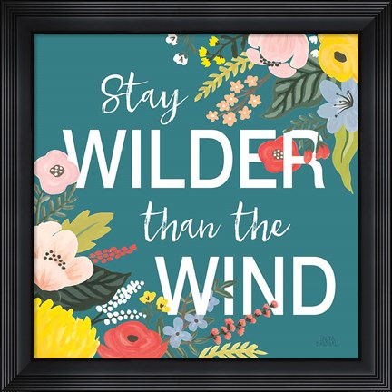 Framed Wild Garden III Print