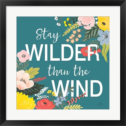 Framed Wild Garden III Print