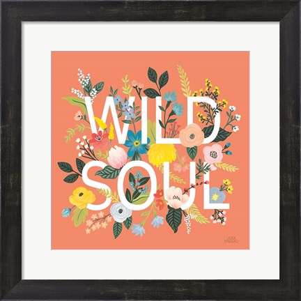 Framed Wild Garden I Print