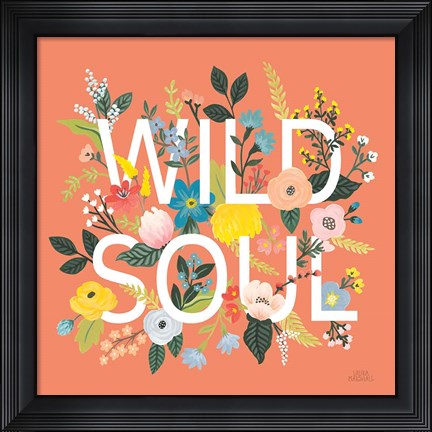 Framed Wild Garden I Print