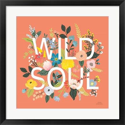 Framed Wild Garden I Print