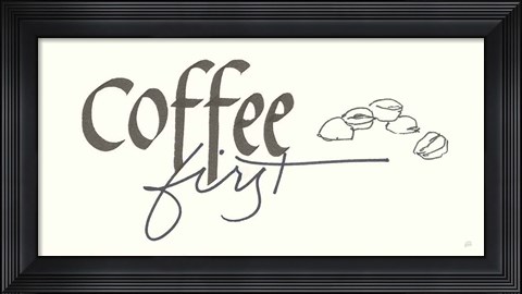 Framed Coffee Sayings III Print