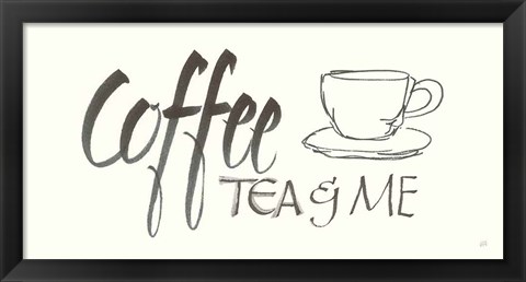 Framed Coffee Sayings II Print