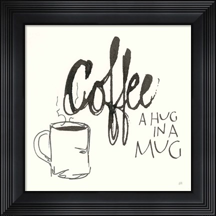 Framed Coffee Sayings V Print